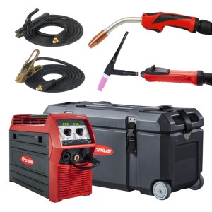 Fronius TransSteel 2200c z uchwytem MIG/MAG MTG2500 3,5m + przewód THP 180 + korpus TTB 220P + ToolCase
